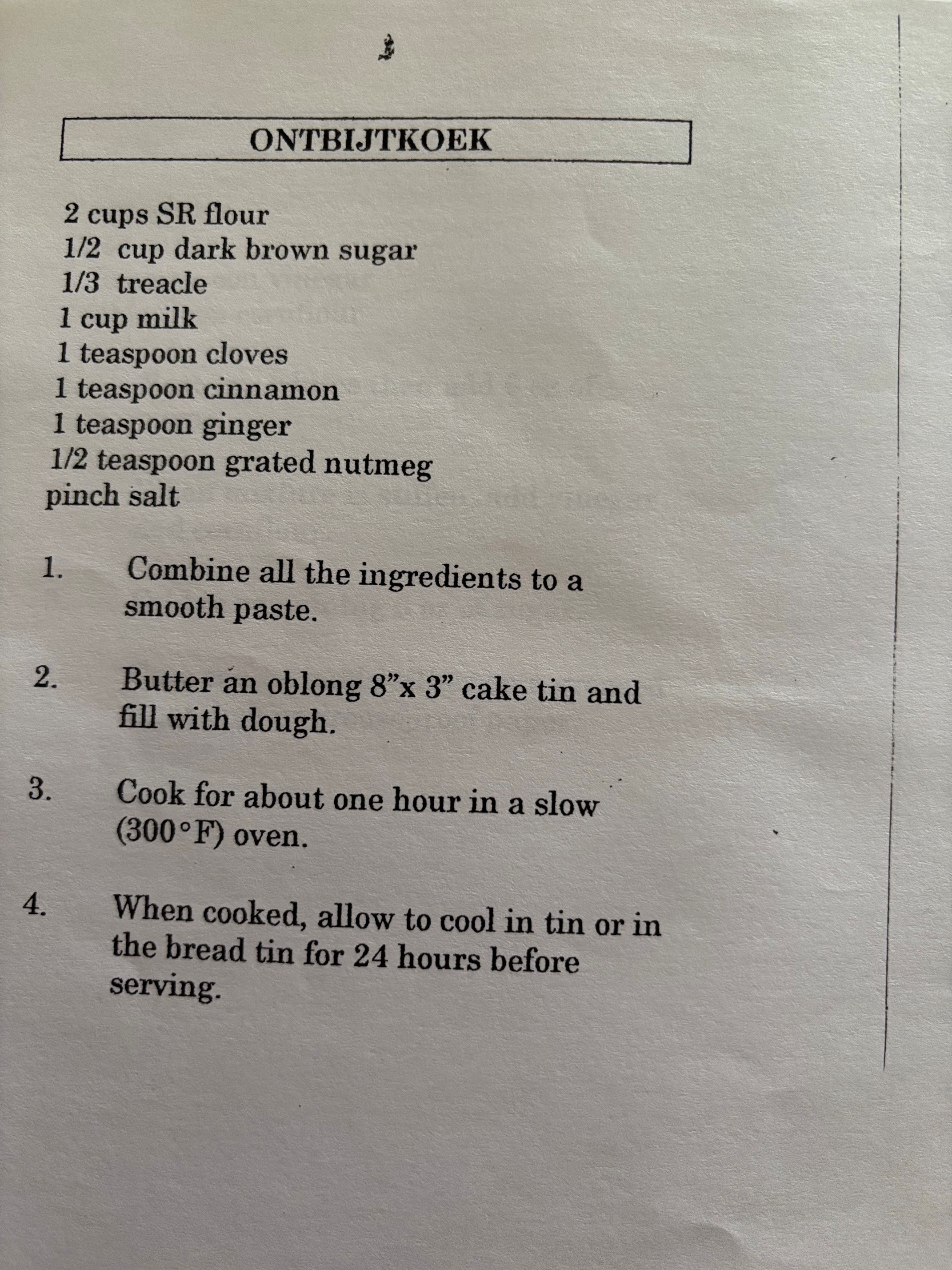 Breakfast Cake (Ontbijtkoek)